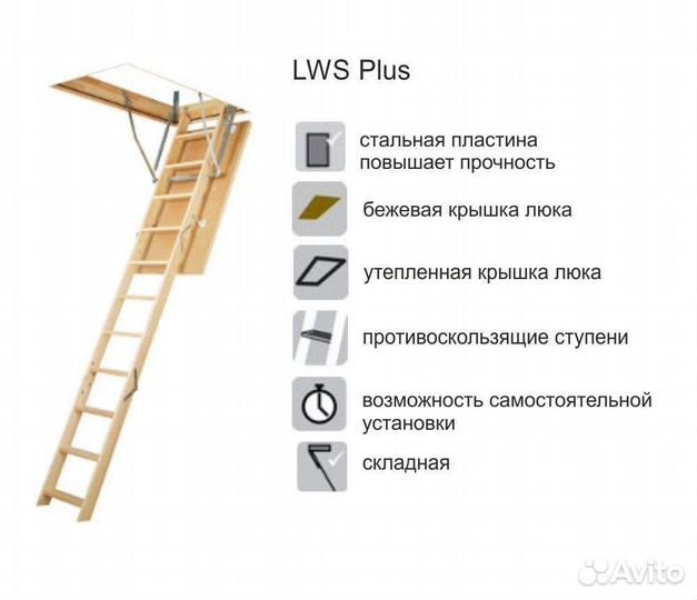 Выход на чердак лестница