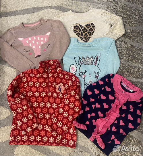 Пакет вещей на девочку р.110-116