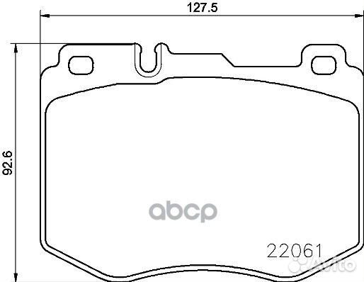Колодки тормозные дисковые передн. mercedes-BEN
