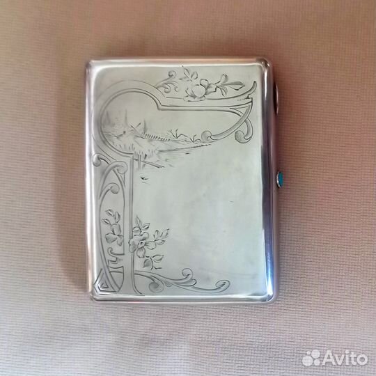 Портсигар серебро 84