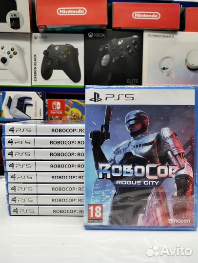 Игра на диске PS5 Robocop roque city