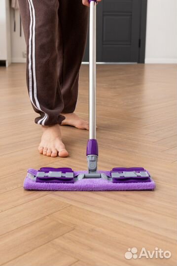 Швабра с зажимами новая