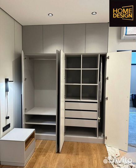 Шкаф распашной с фрезеровкой