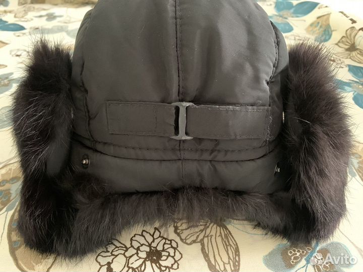 Шапка, натуральный мех (кролик)