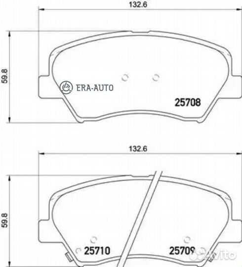 Brembo P30073 Колодки торм.пер
