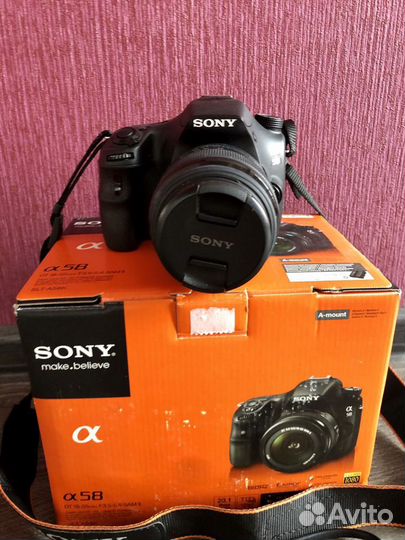 Зеркальный фотоаппарат Sony alpha slt-a 58 18-55 м
