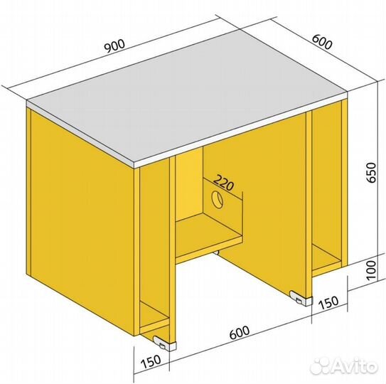 Дополнительная тумба к кассе пвз Яндекс Маркета