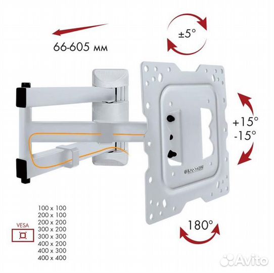Кронштейн для телевизора Kromax DIX-18, 22-65