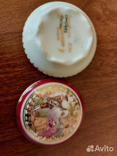 Фарфоровая шкатулка, Limoges, Франция, сер. 20 в