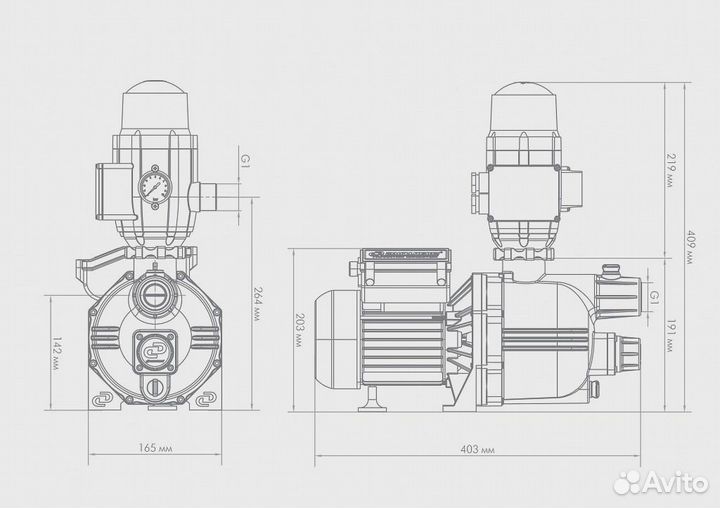 Насосная станция Джилекс «джамбо» 60/35 П-К