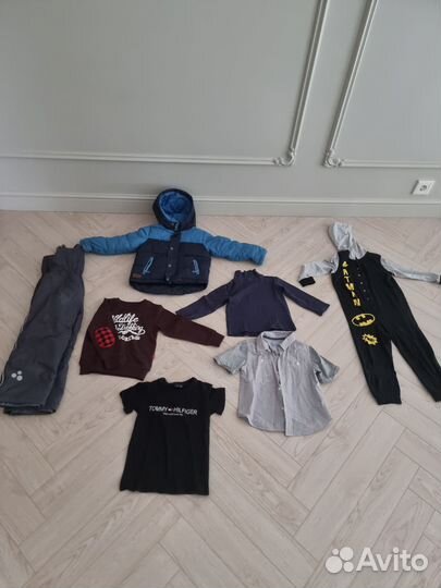 Большой пакет вещей на мальчика 110-116