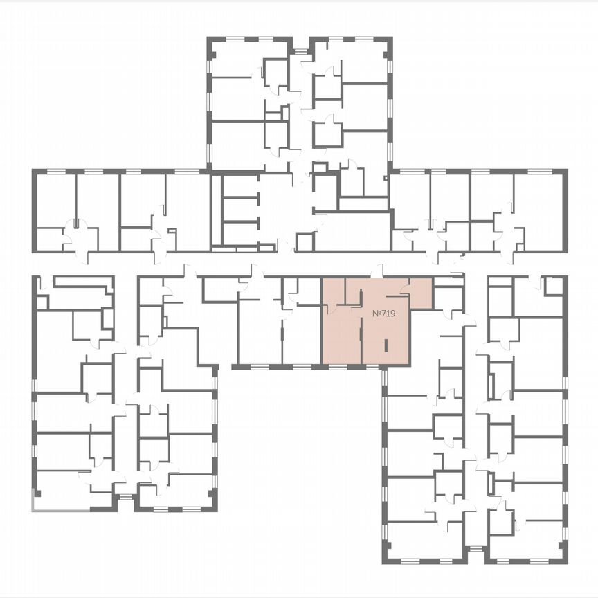 1-к. апартаменты, 48,5 м², 11/13 эт.