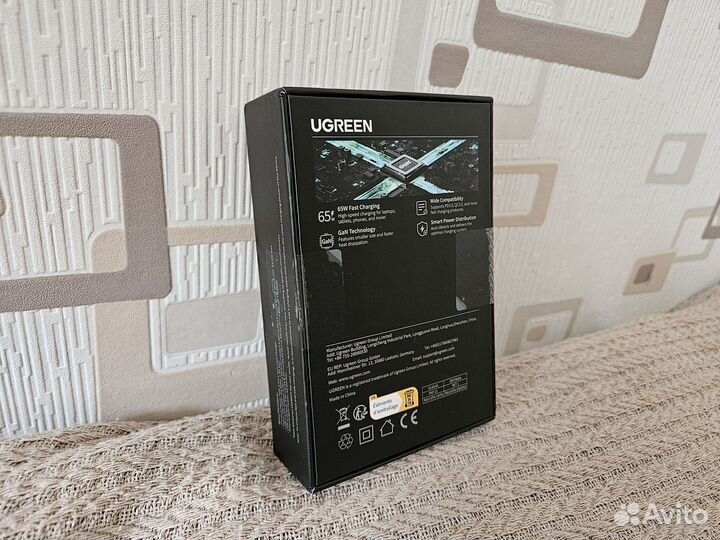 Зарядное устройство Ugreen Nexode GaN 65W 65Вт