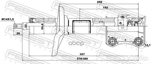 Амортизатор передний правый GAS.twin tube 07665