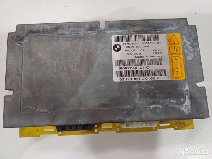 Блок управления аирбаг airbag BMW 7 E65