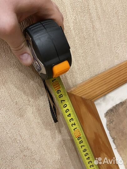 Деревянная рамка со стеклом, папирус