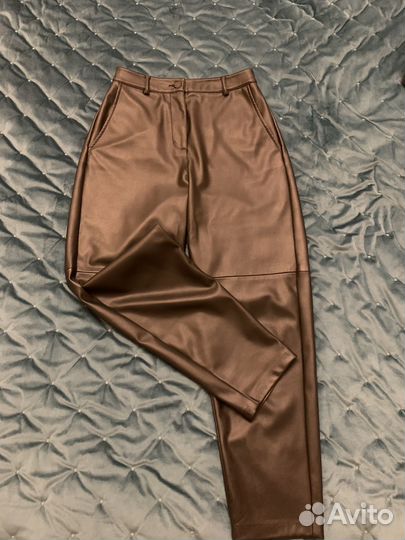 Брюки кожаные