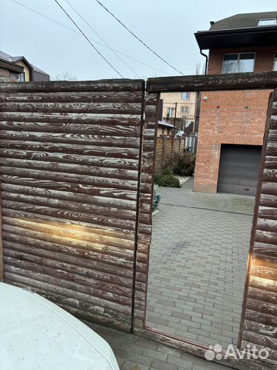 Ворота с калиткой деревянные бу