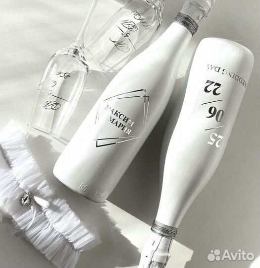 Свадебный набор, свадебные аксессуары, инициалы