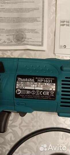 Дрель makita HP 1631