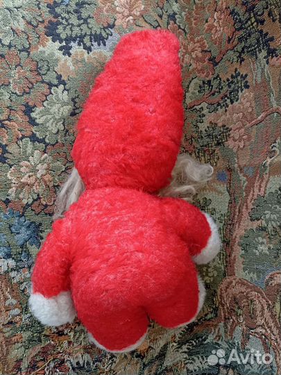 Винтажная мягкая игрушка Гном