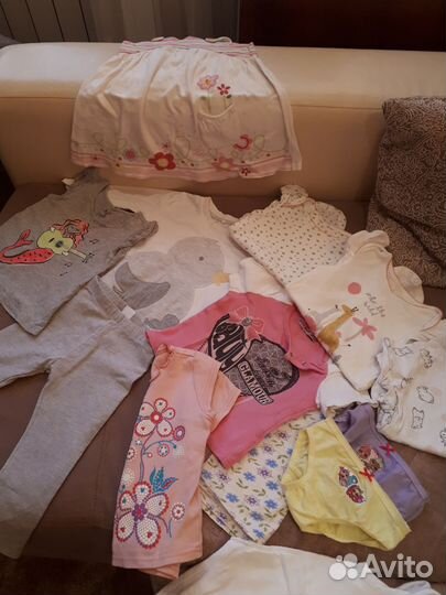 Вещи пакетом для девочки 80,86р