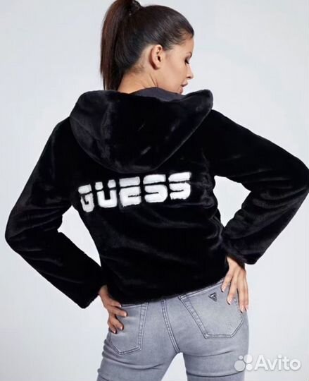 Двусторонняя куртка-шубка guess S, M