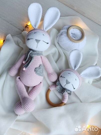 Вязаный набор для малыша Зайка/Собачка/Мишка