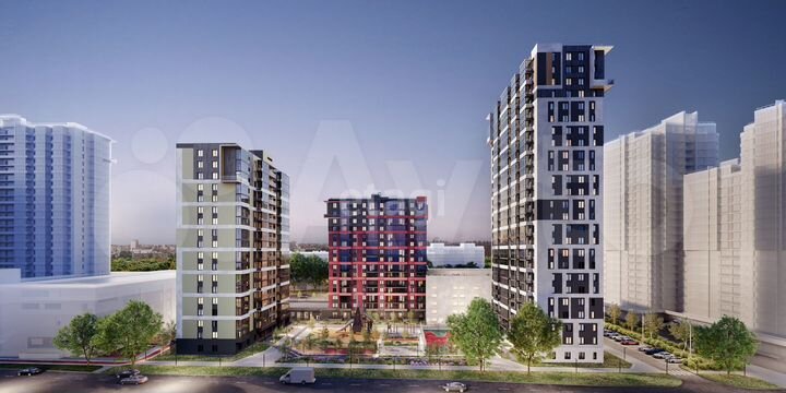 2-к. квартира, 43,6 м², 17/18 эт.