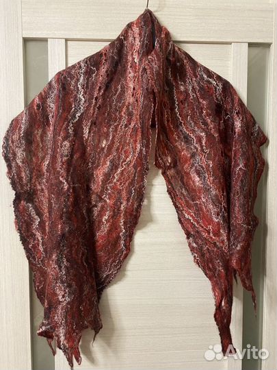 Шарф валяный ручная работа