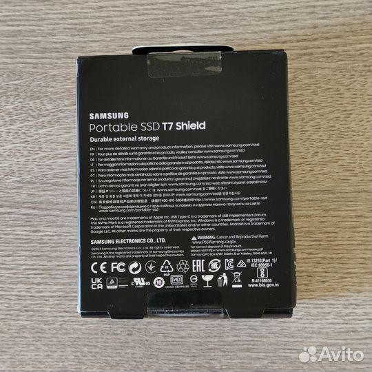 SSD Samsung potable T7 shield 4tb