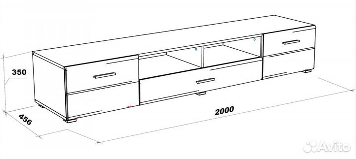 Тумба для тв-200 Gloss