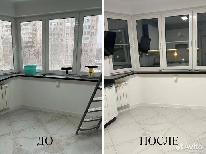 Мойка фасадов, окон, клининг