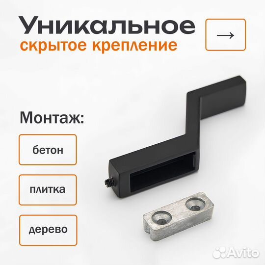 Черные крючки настенные loft 2 шт