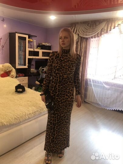 Платья женские леопард