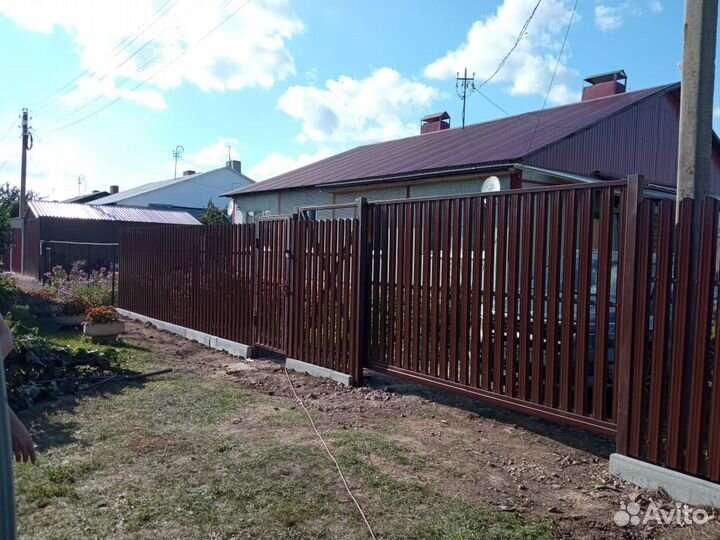 Откатные ворота под ключ с доставкой и установкой