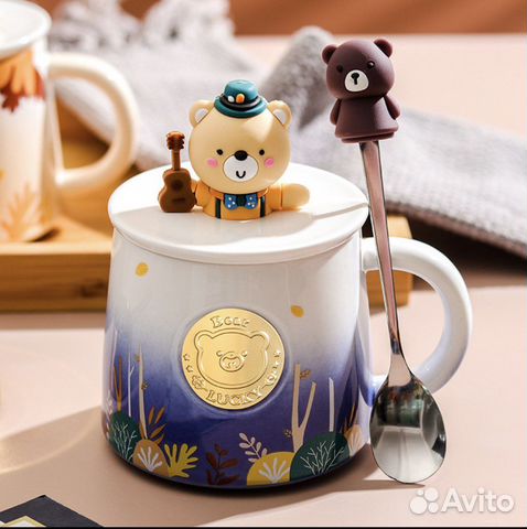 Кружка детская с крышкой новая