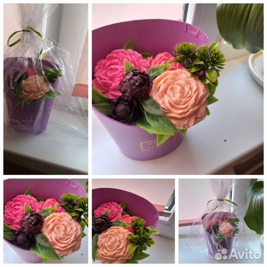 Мыло ручной работы букеты