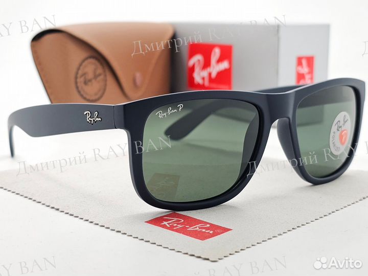 Очки Ray Ban 4165 Justin Polarized Classic Green