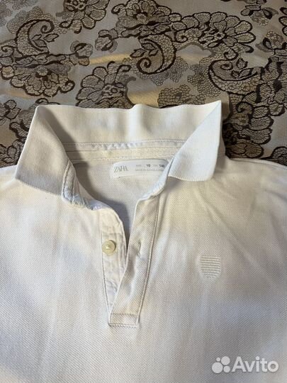 Рубашка поло белая для школы