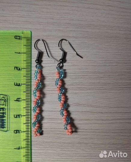 Серьги из бисера