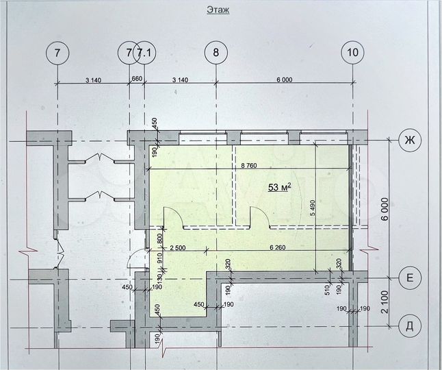 Свободного назначения, 53 м²