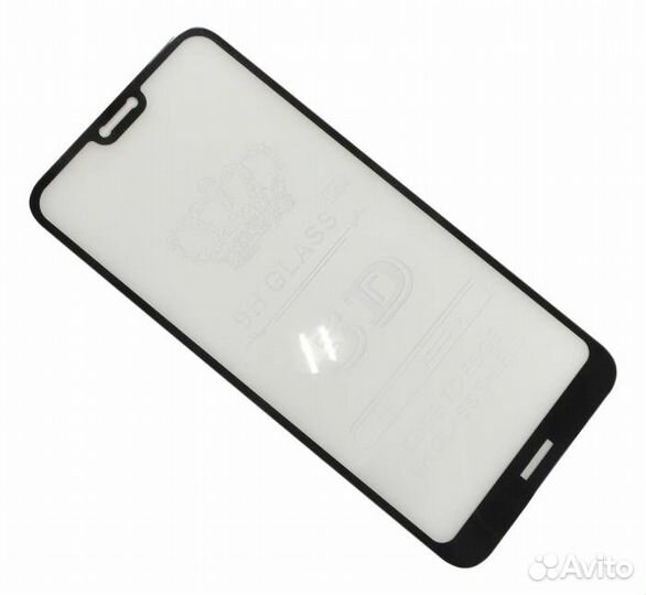 Защитное стекло для Nokia 7.1 Черное#7795