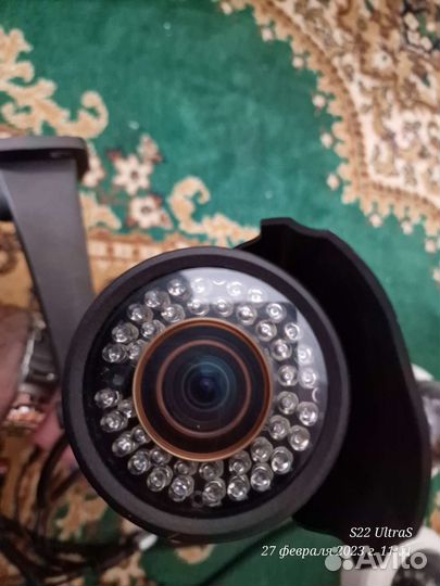 3 Камеры видеонаблюдения RVI уличные бу+конвертер