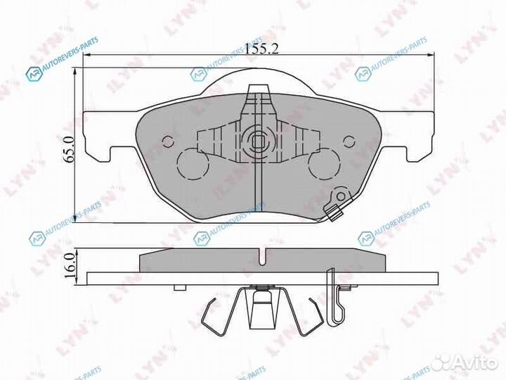 BD-3413 Колодки тормозные дисковые перед
