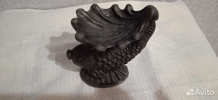 Рыбка с ракушкой- пепельница СССР