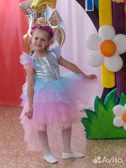 Платье для девочки на выпускной 128р-р