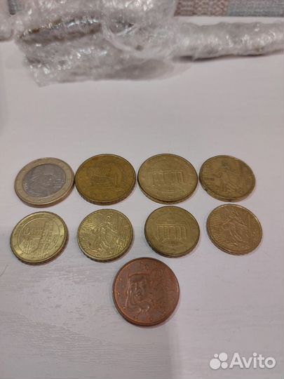Монеты евро
