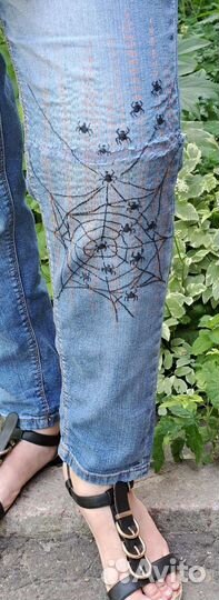 Зашью джинсы вышивкой