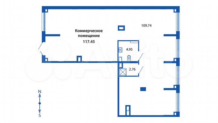 Продам помещение свободного назначения, 116.87 м²